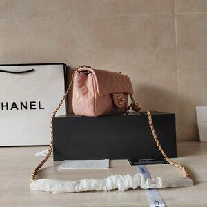 CHANEL Mini Square Bag with Ball  Like New